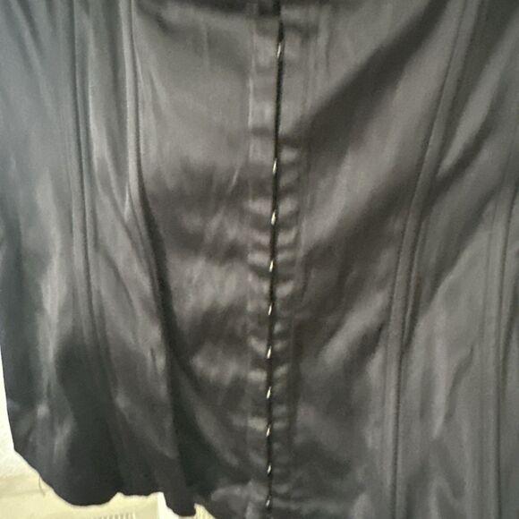 Satin Corset Top Black Women’s Large Forever 21 Goth - Picture 3 of 10